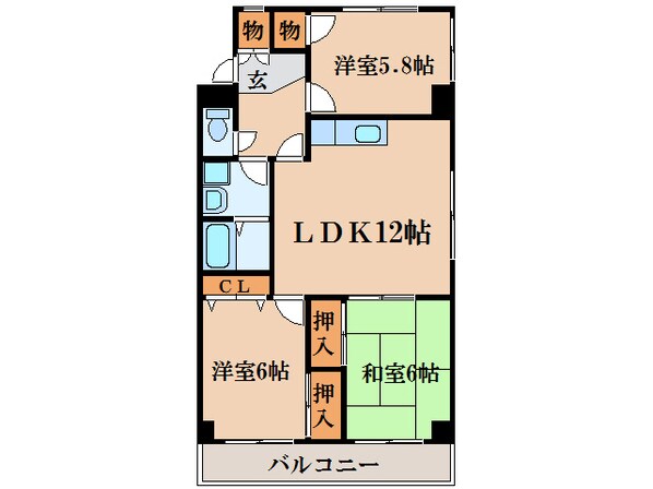 ビレンテ守山の物件間取画像